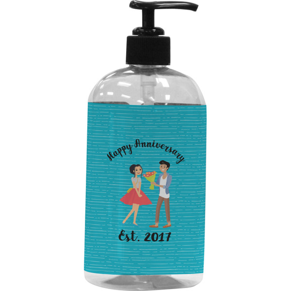 Custom Happy Anniversary Plastic Soap / Lotion Dispenser (Personalized)