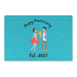 Happy Anniversary Large Rectangle Car Magnet (Personalized)