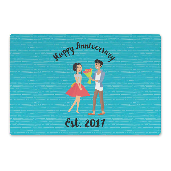 Custom Happy Anniversary Large Rectangle Car Magnet (Personalized)