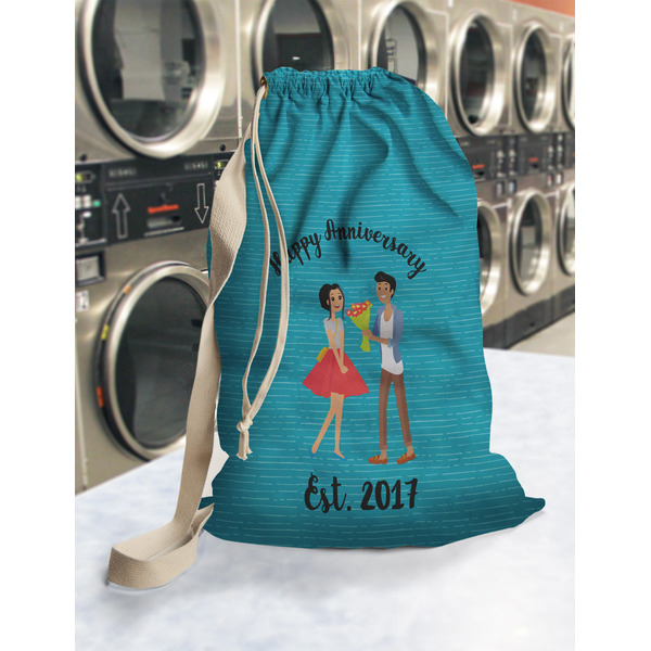 Happy Anniversary Laundry Bag in Laundromat