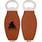 Happy Anniversary Leather Bar Bottle Opener - Front and Back (single sided)