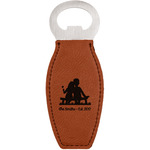 Happy Anniversary Leatherette Bottle Opener - Double Sided (Personalized)