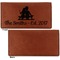 Happy Anniversary Leather Checkbook Holder Front and Back Single Sided - Apvl