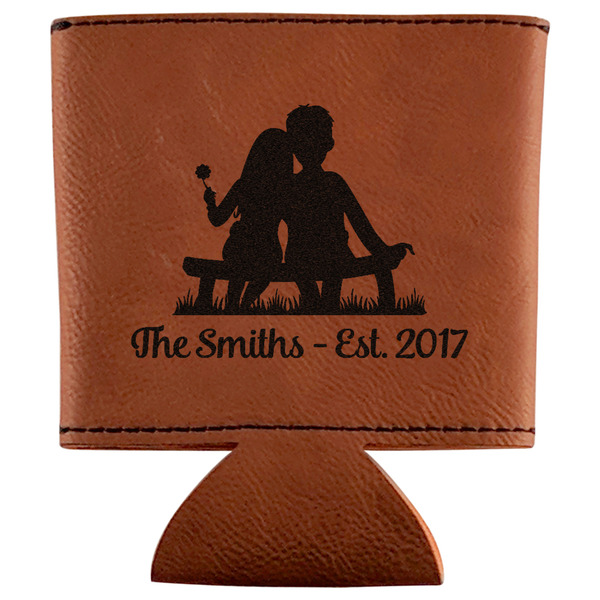 Custom Happy Anniversary Leatherette Can Sleeve (Personalized)
