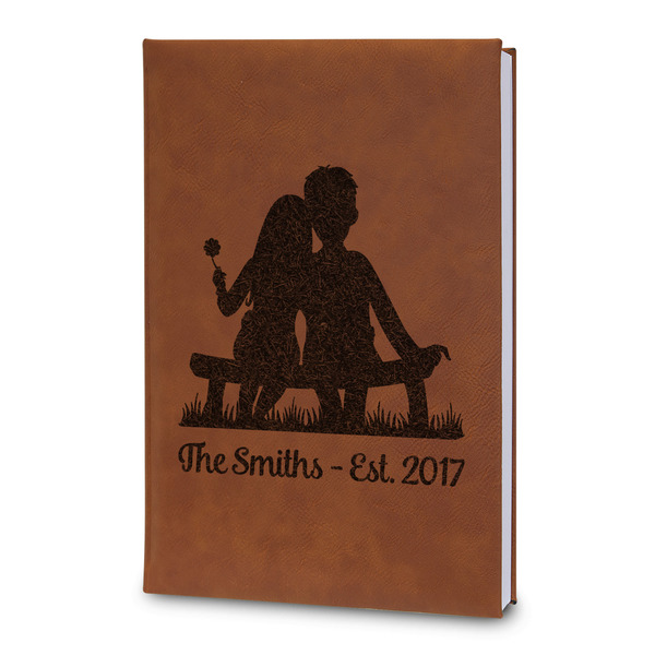 Custom Happy Anniversary Leatherette Journal - Large - Double Sided (Personalized)