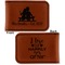 Happy Anniversary Leatherette Magnetic Money Clip - Front and Back