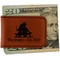 Happy Anniversary Leatherette Magnetic Money Clip - Front