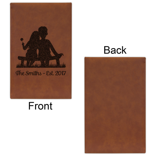 Happy Anniversary Leatherette Sketchbooks - Small - Single Sided - Front & Back View