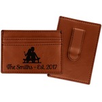 Happy Anniversary Leatherette Wallet with Money Clip (Personalized)