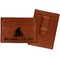 Happy Anniversary Leatherette Wallet with Money Clips - Front and Back
