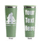 Happy Anniversary Light Green RTIC Everyday Tumbler - 28 oz. - Front and Back