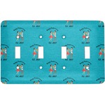 Happy Anniversary Light Switch Cover (4 Toggle Plate) (Personalized)