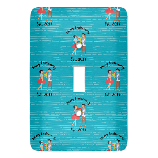 Custom Happy Anniversary Light Switch Cover (Single Toggle) (Personalized)
