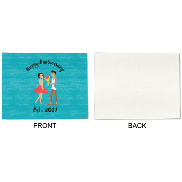 Happy Anniversary Linen Placemat - APPROVAL Single (single sided)