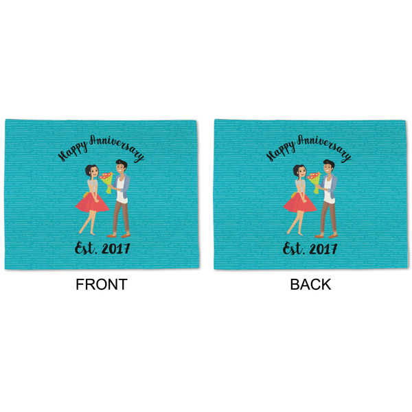 Happy Anniversary Linen Placemat - APPROVAL (double sided)