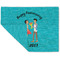 Happy Anniversary Double-Sided Linen Placemat - Single w/ Couple's Names