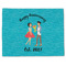 Happy Anniversary Single-Sided Linen Placemat - Single w/ Couple's Names