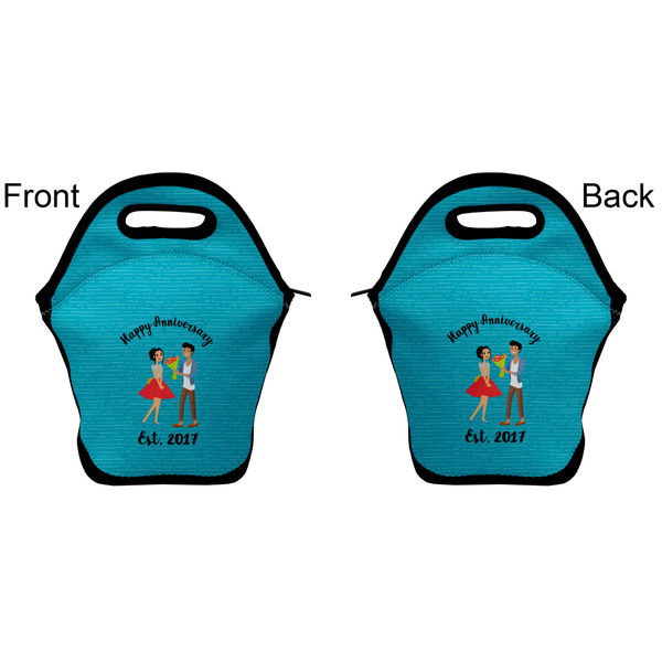 Happy Anniversary Lunch Bag - Front and Back
