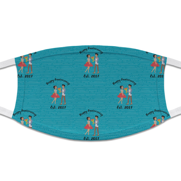 Custom Happy Anniversary Cloth Face Mask (T-Shirt Fabric) (Personalized)