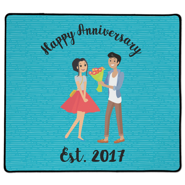 Custom Happy Anniversary XL Gaming Mouse Pad - 18" x 16" (Personalized)