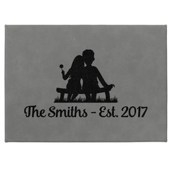 Happy Anniversary Medium Gift Box w/ Engraved Leather Lid (Personalized)