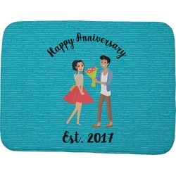 Happy Anniversary Memory Foam Bath Mat - 48"x36" (Personalized)