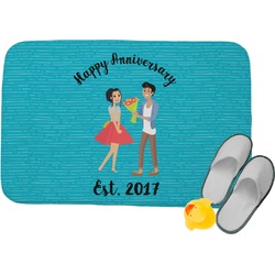 Happy Anniversary Memory Foam Bath Mat (Personalized)
