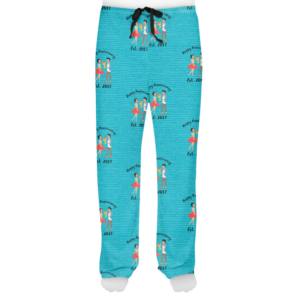 Happy Anniversary Men's Pjs Front - on model