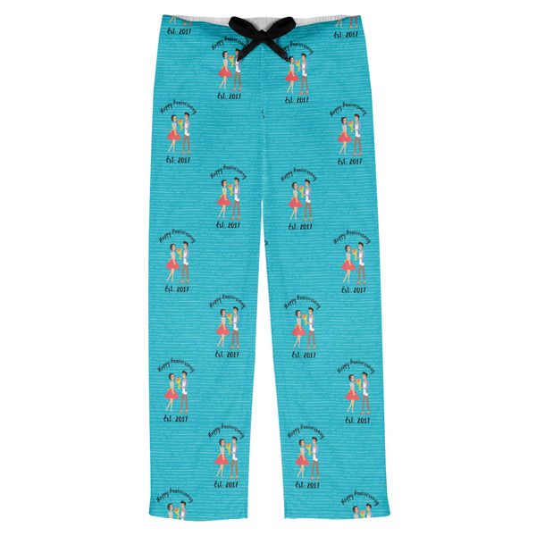 Custom Happy Anniversary Mens Pajama Pants - 2XL (Personalized)