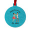 Happy Anniversary Metal Ball Ornament - Front