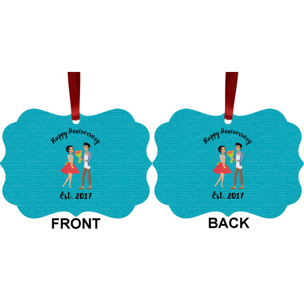 Happy Anniversary Metal Benilux Ornament - Front and Back (APPROVAL)