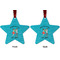 Happy Anniversary Metal Star Ornament - Front and Back