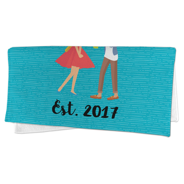 Happy Anniversary Microfiber Dish Rag - FOLDED (half)