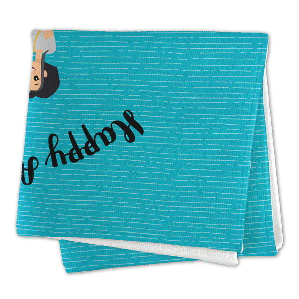 Happy Anniversary Microfiber Dish Rag - FOLDED (square)