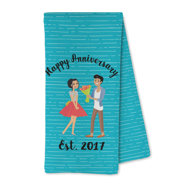 Custom Happy Anniversary Kitchen Towel - Microfiber (Personalized)