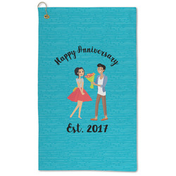 Happy Anniversary Microfiber Golf Towel - Large (Personalized)