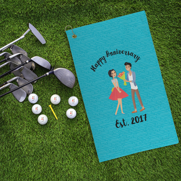 Happy Anniversary Microfiber Golf Towels - LIFESTYLE
