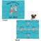 Happy Anniversary Microfleece Dog Blanket - Large- Front & Back