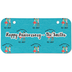 Happy Anniversary Mini/Bicycle License Plate (2 Holes) (Personalized)