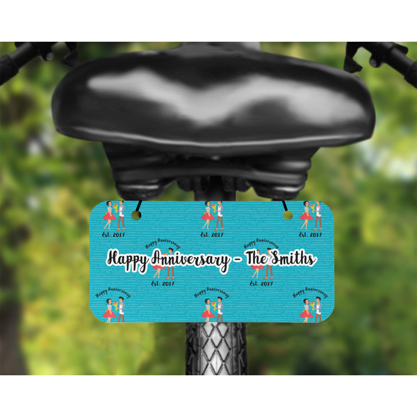 Happy Anniversary Mini License Plate on Bicycle - LIFESTYLE Two holes