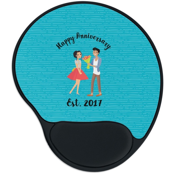 Custom Happy Anniversary Mouse Pad with Wrist Support