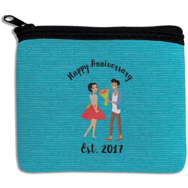 Custom Happy Anniversary Rectangular Coin Purse (Personalized)
