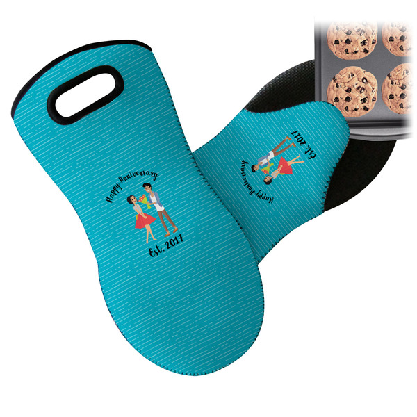 Happy Anniversary Neoprene Oven Mitt