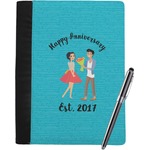 Happy Anniversary Notebook Padfolio - Large w/ Couple's Names