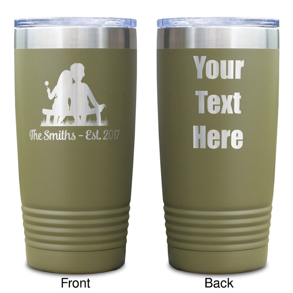 Happy Anniversary Olive Polar Camel Tumbler - 20oz - Double Sided - Approval