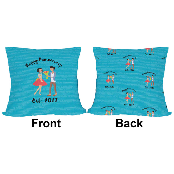 Happy Anniversary Outdoor Pillow - 16x16