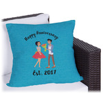 Happy Anniversary Outdoor Pillow - 18" (Personalized)