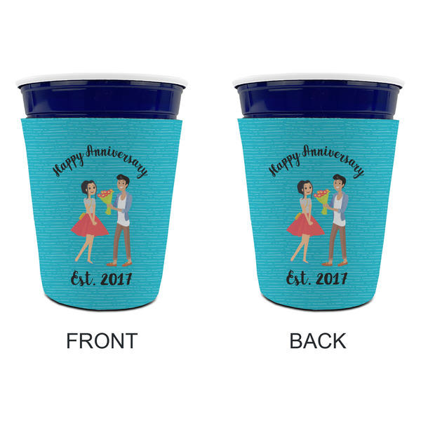 Happy Anniversary Party Cup Sleeves - without bottom - Approval