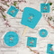 Happy Anniversary Party Supplies Combination Image - All items - Plates, Coasters, Fans