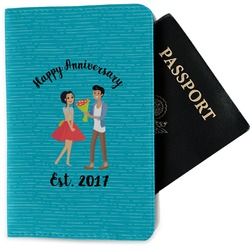 Happy Anniversary Passport Holder - Fabric (Personalized)
